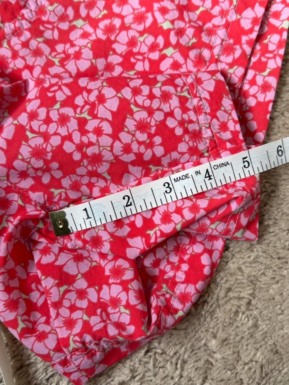 Columbia Pink Floral Drawstring Women’s Shorts size L - Picture 7 of 12